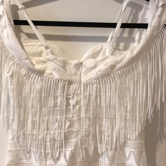 C by cubic off shoulder lace fringe dress size 8 - Picture 5 of 15